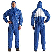 3M™ 4530 - Traje de protección categoría III tipo 5 y 6 desechable con capucha y elásticos de muñeca y tobillo- talla L